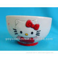 cartoon decal ceramic rice bowl